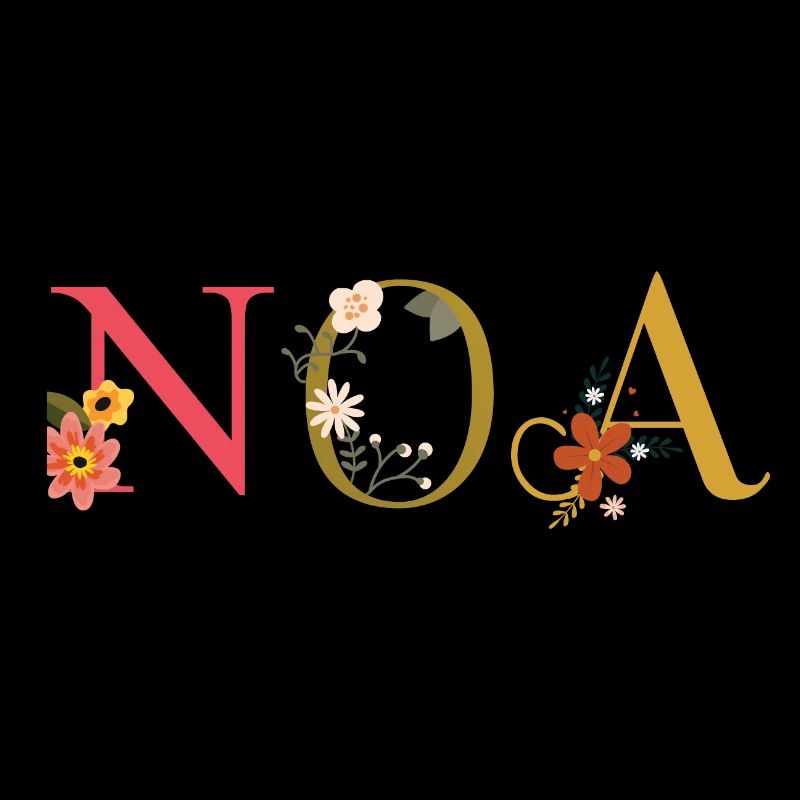 Nom de l’ANO décoré de fleurs