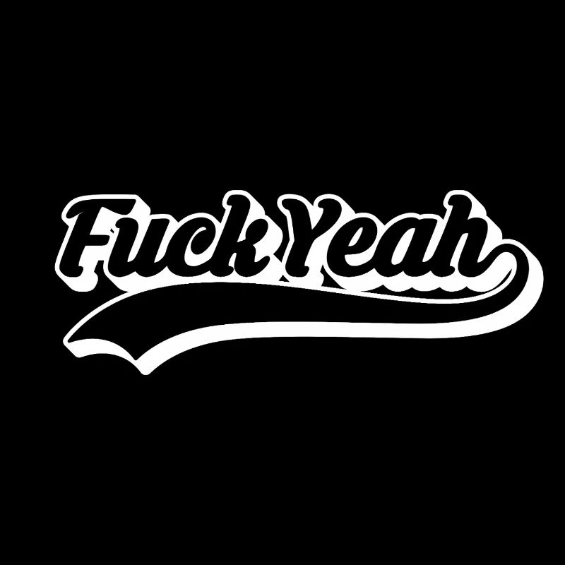 Retro Style 'Fuck Yeah' Script