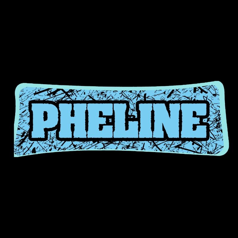 Phline Graffiti Schrift Blau