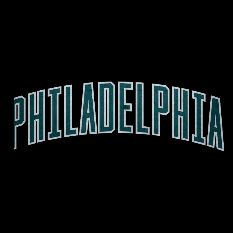 Philadelphia Arc Textured Typography