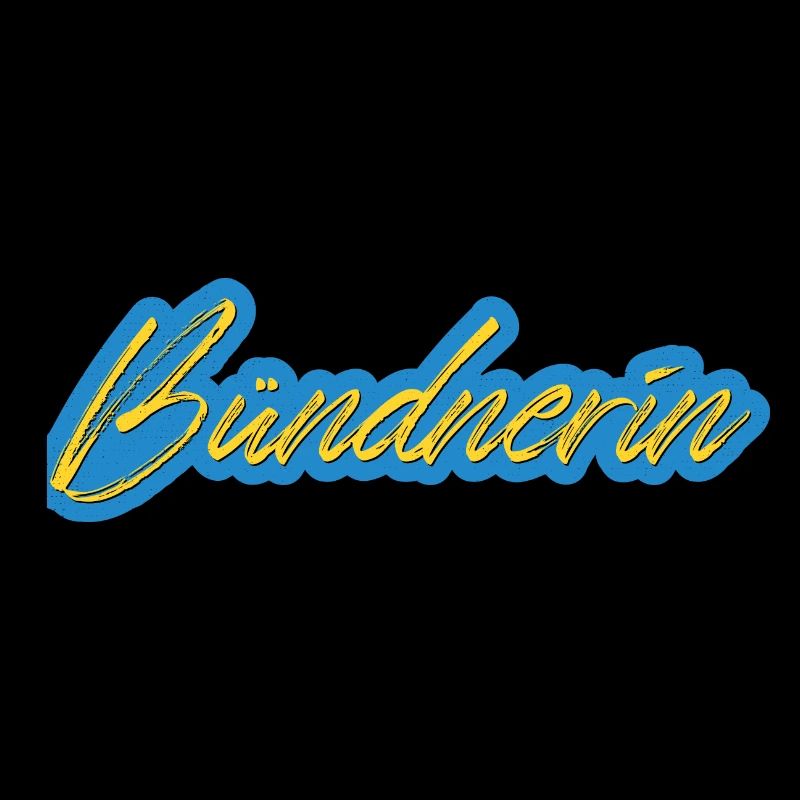 Bündnerin Neon Script