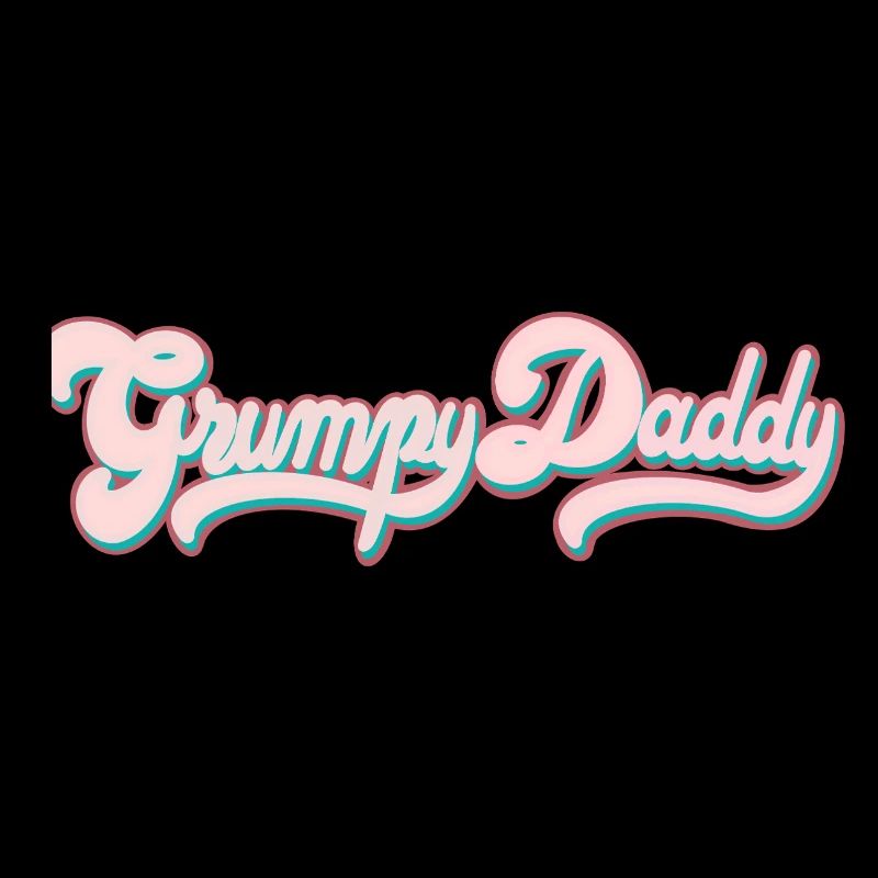 Grumpy Daddy Retro Script - Farbe "Sports Bra"