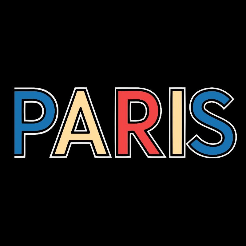 Paris Color Block Typography