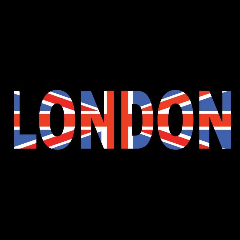 Londres couché avec drapeau