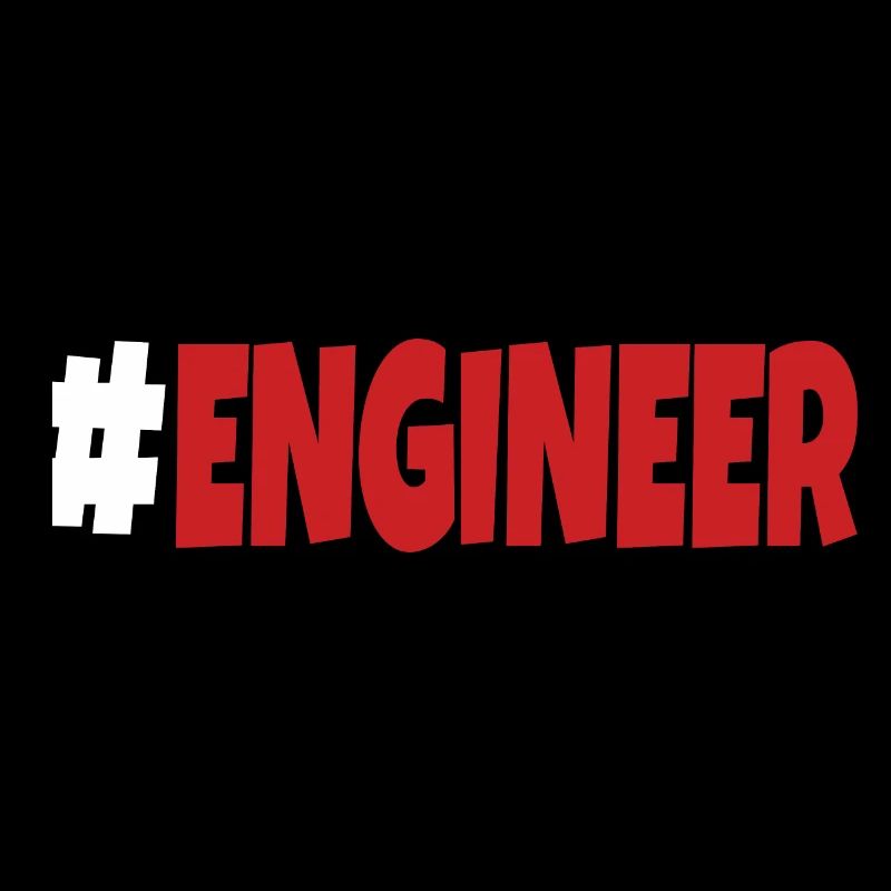 #engineer Weiß und Rot