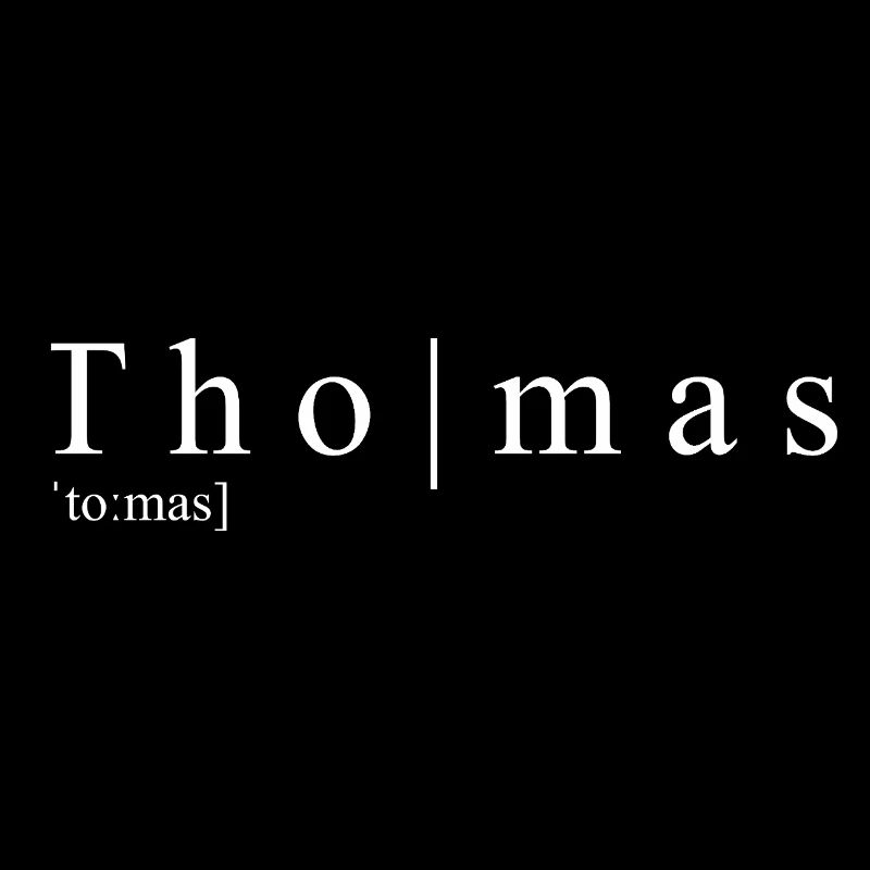 Thomas Définition Typographie
