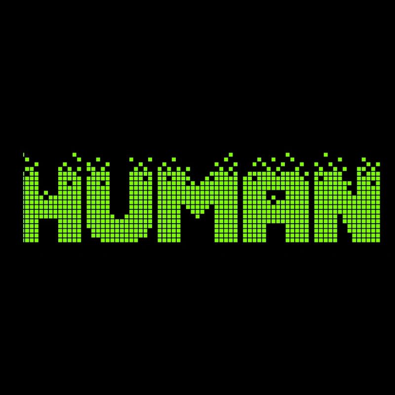 HUMAN Neon Pixel Glitch