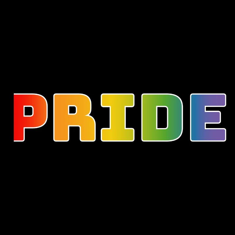 Rainbow pride blanc
