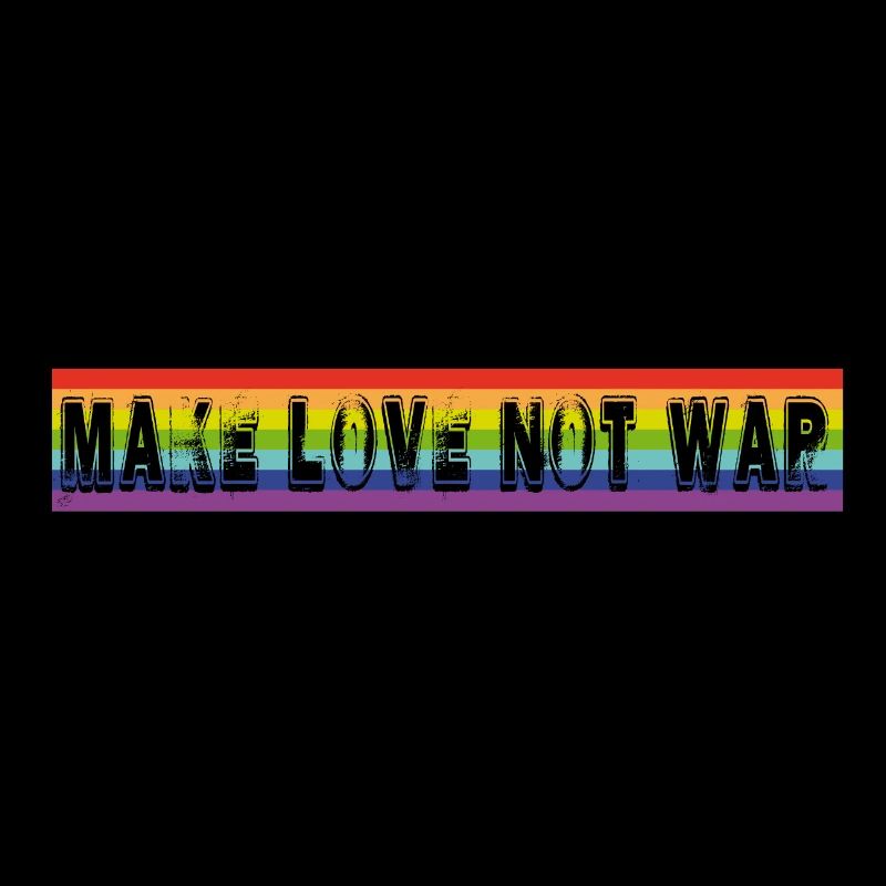 make love not war | rainbow
