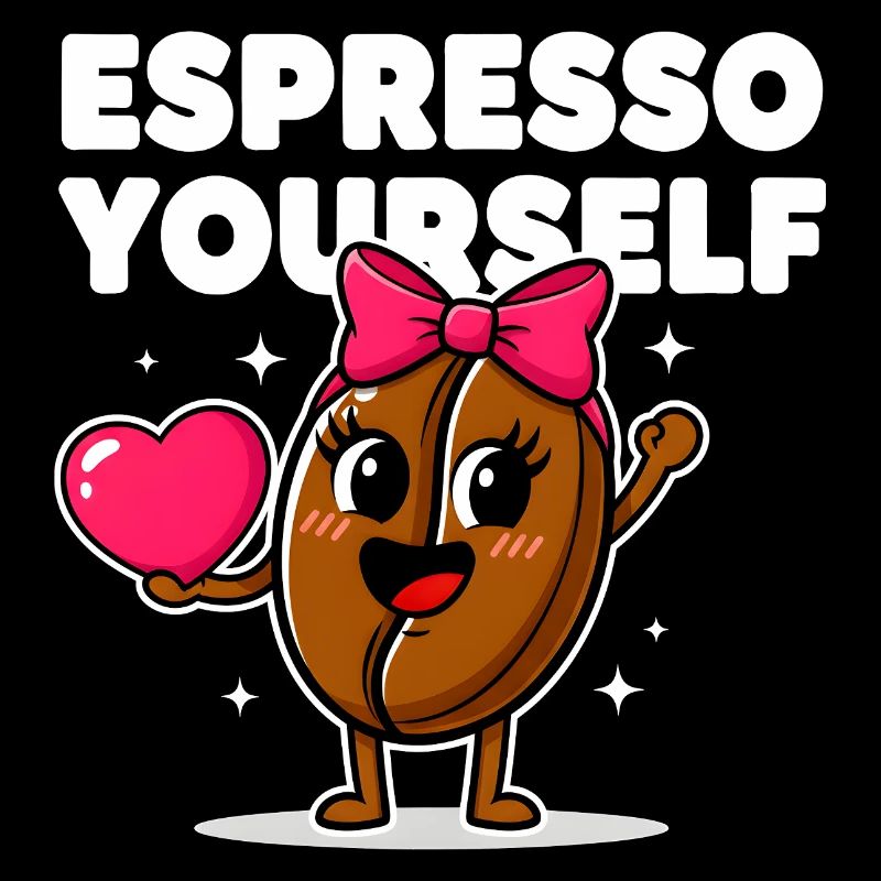 Espresso Yourself Cute Coffee Bean 