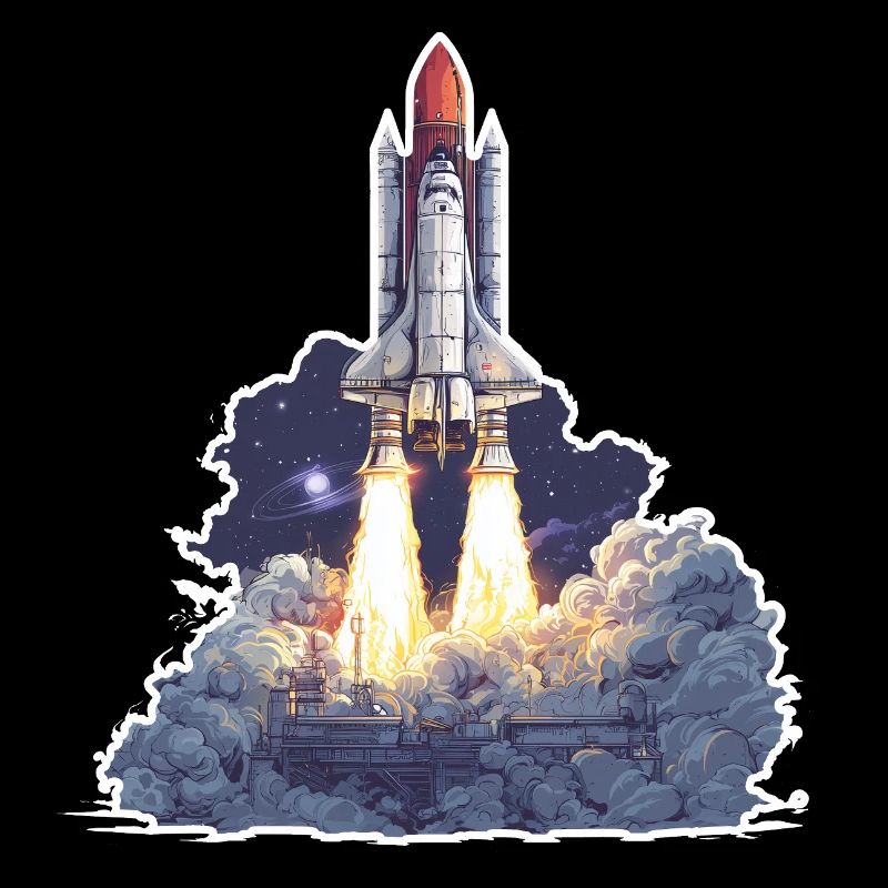 Exploration astronomique du lancement de fusées spatiales