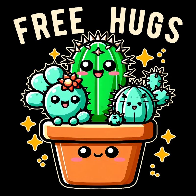 Câlins gratuits Amis cactus Câlins gratuits Drôles