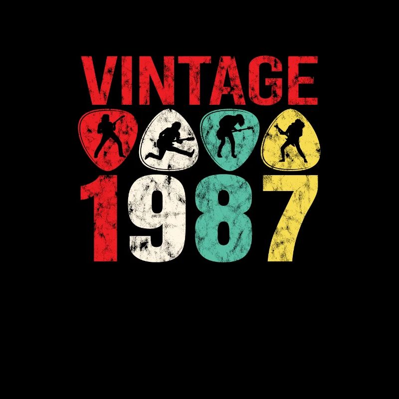 1987 Geburtstag Rock n Roll Vintage