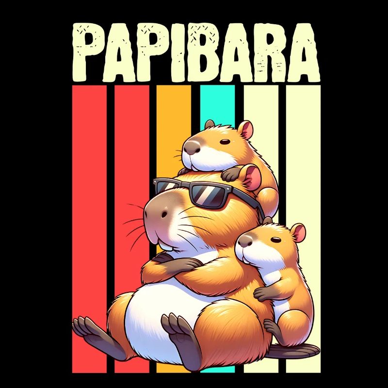 Papibara Capybara Vater Papa