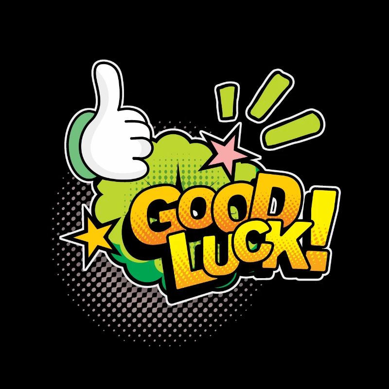Good Luck Comic, Comic-Strips, Daumen nach oben