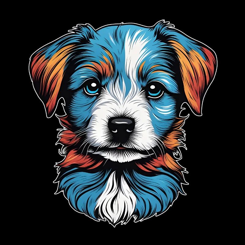Porträt eines kleinen blauen Hundes
