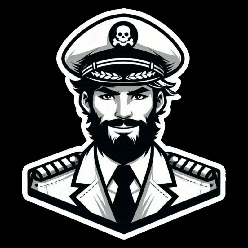 Autocollant Capitaine
