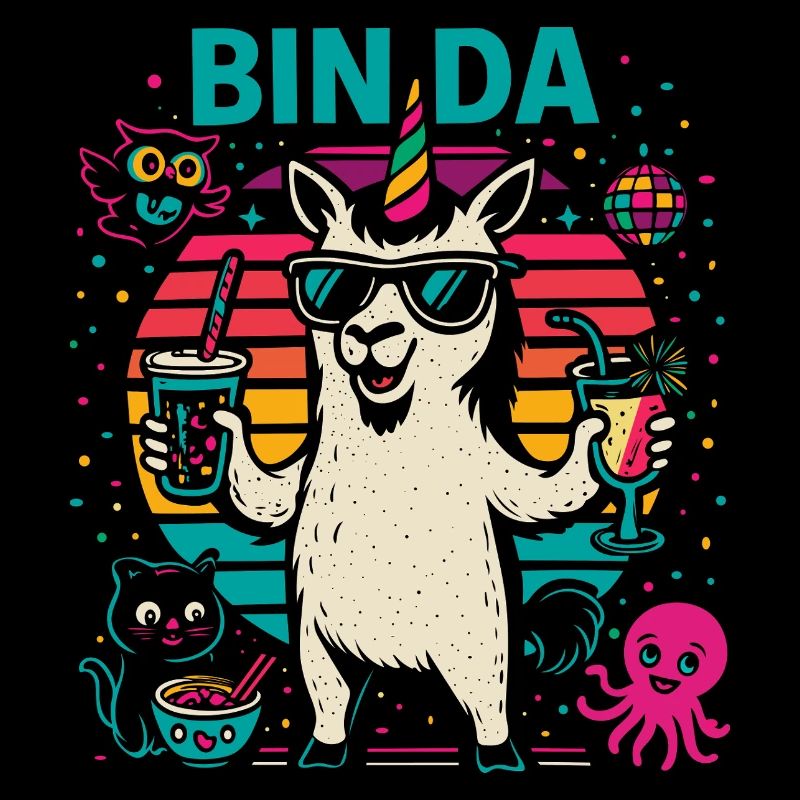 Bin da! Einhorn Party - 80s Karneval Style