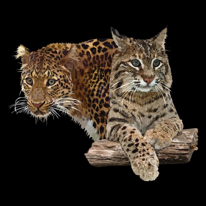 Leopard und Luchs
