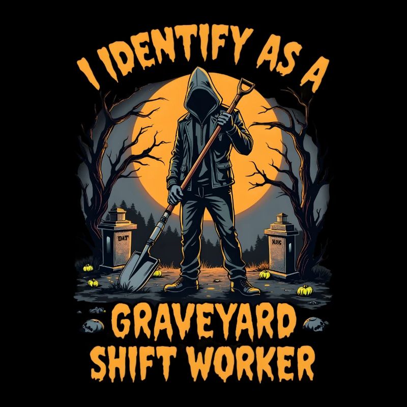 lustiges I Identify As A Graveyard Shift Worker