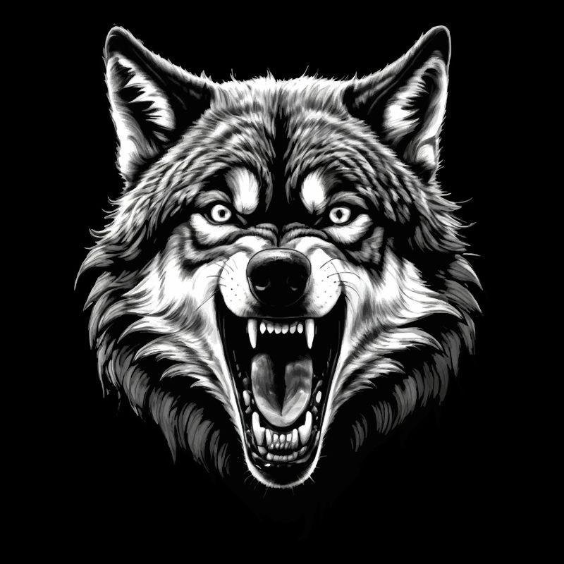 Wolf Liebhaber Wildtier Kunst Wolf Bunt Tier