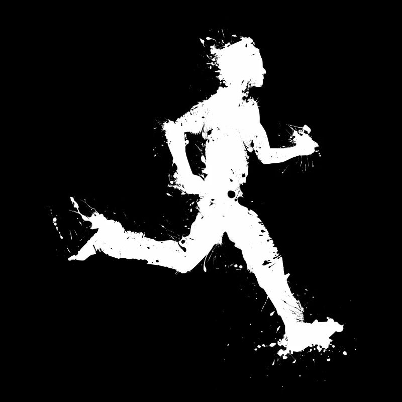 Laufender Mann - laufender Mann - Marathon