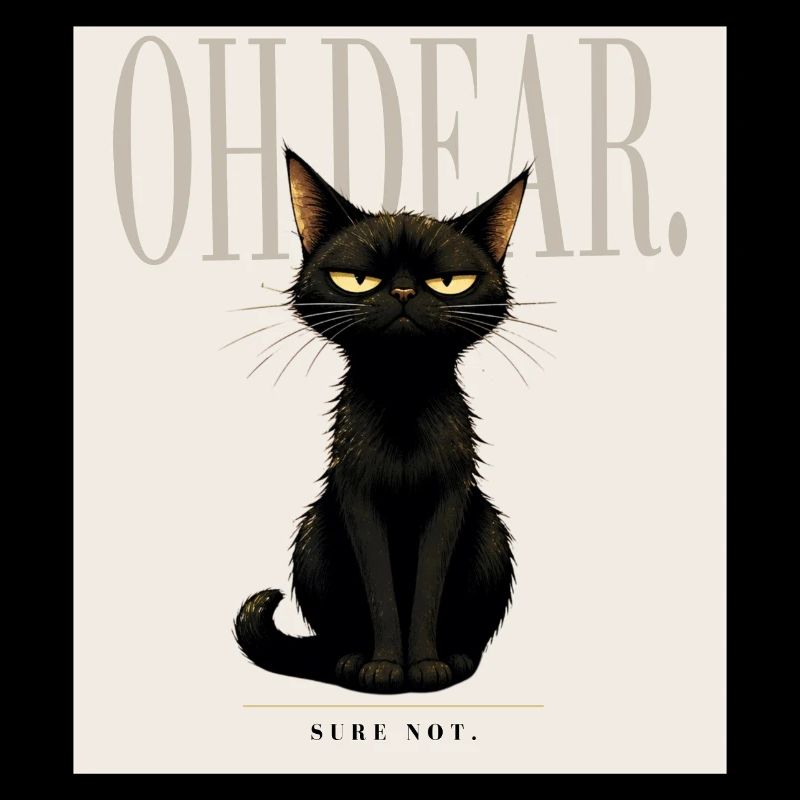 Disappointing. – Sarcastic Black Cat Design