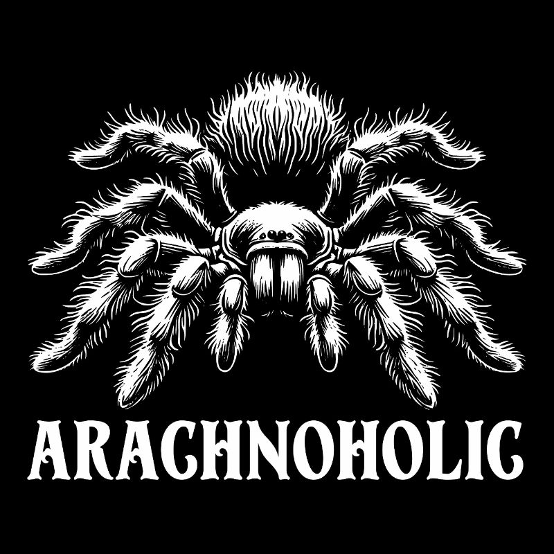 Arachnoholic big hairy tarantula silhouette