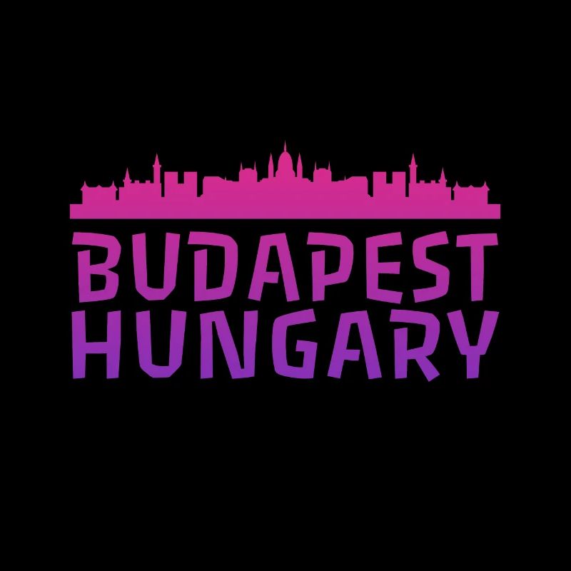 Budapest's skyline in watercolor