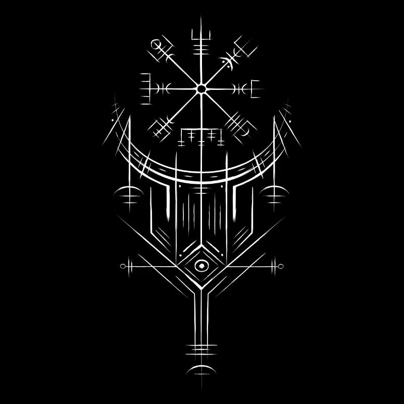 Vegvisir Runes Compass - Germanic Celts Vikings