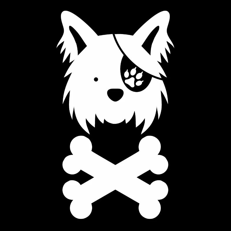 Design de pirate de chien de mer