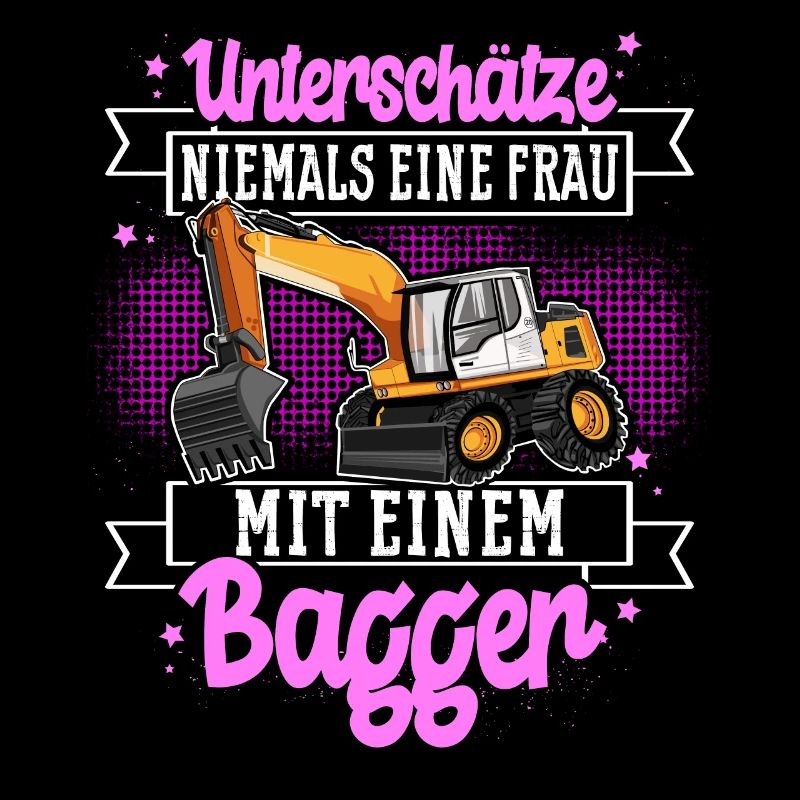 Baggerfahrerin