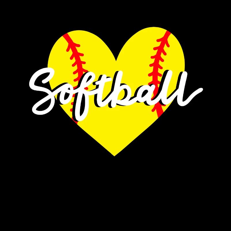 Softball Herz
