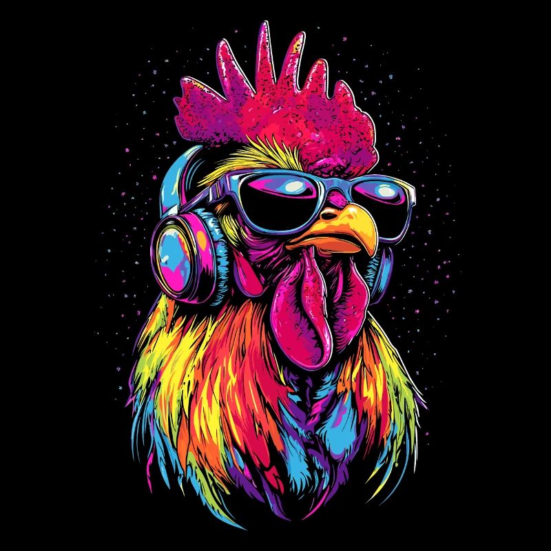 Hahn Chicken Daddy Hühnerstall Dad Landwirt Hühner