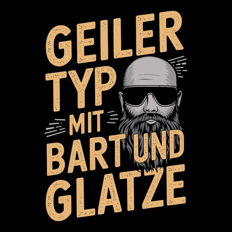 guy with beard & bald head beard wearer