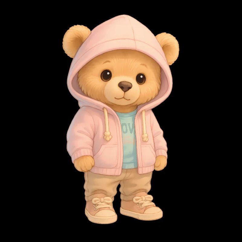 Ours à capuche mignon