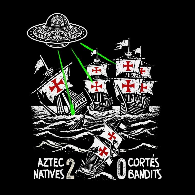 Aztec Maritime Battle Alternative History Design