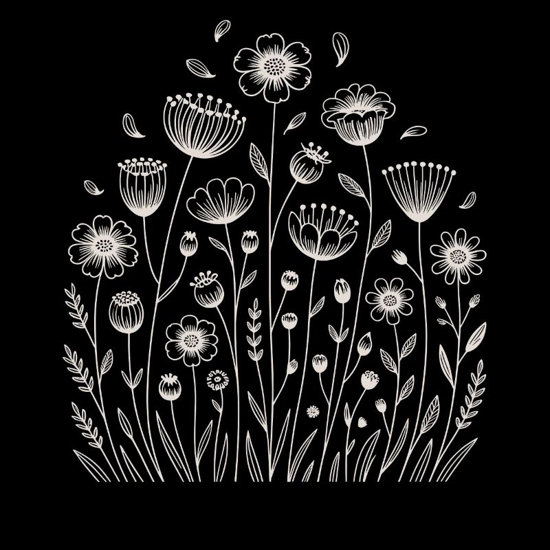 Playful floral pattern
