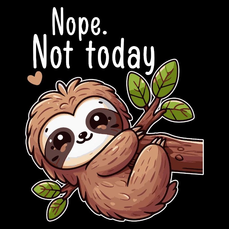 Faultier Lazy Day Nö Nicht heute