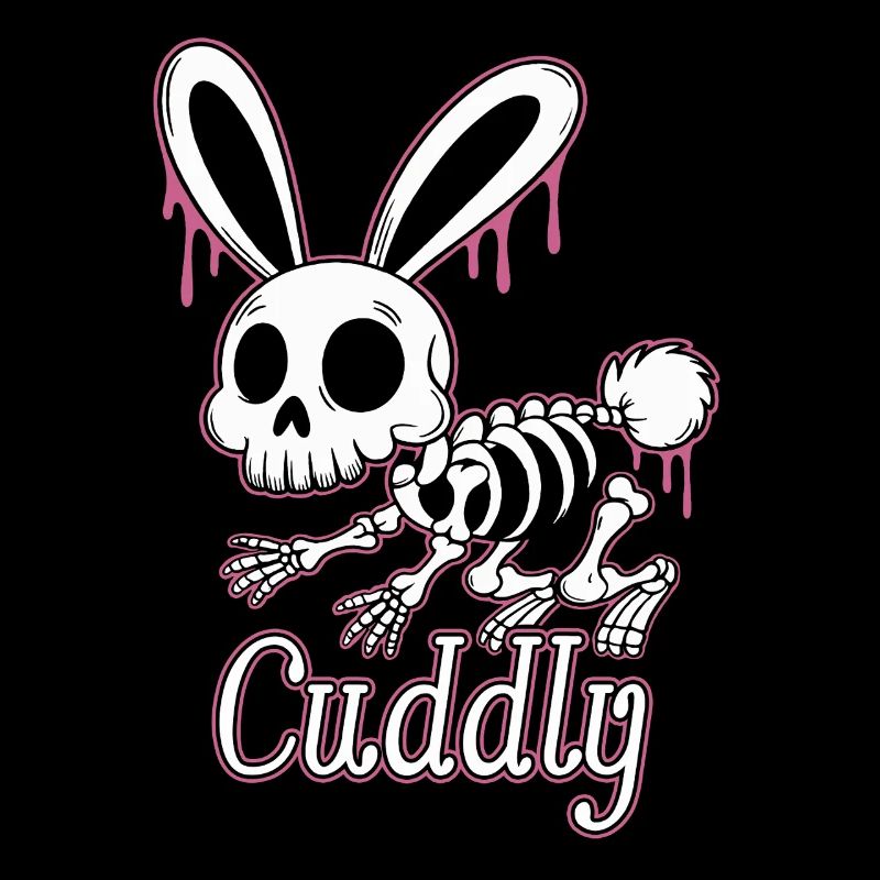 Bone Bunny Cuddly Halloween Rabbit