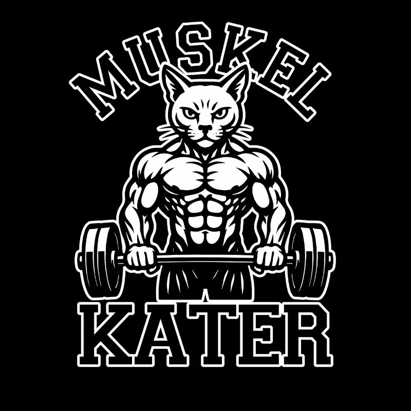 Muskelkater - Katze - Spruch