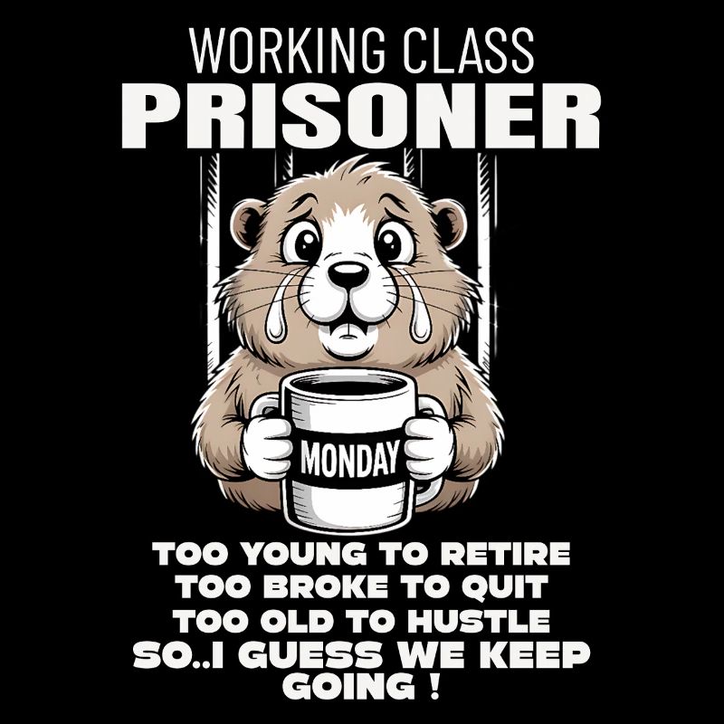 Lundi Trapped Work Drôle Tenue De Travail