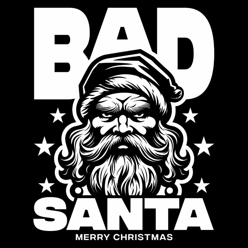 Bad Santa Weihnachtsdesign