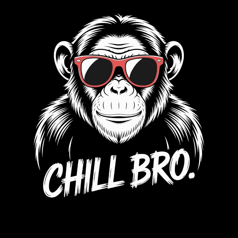 Chill Bro Monkey avec des lunettes de soleil