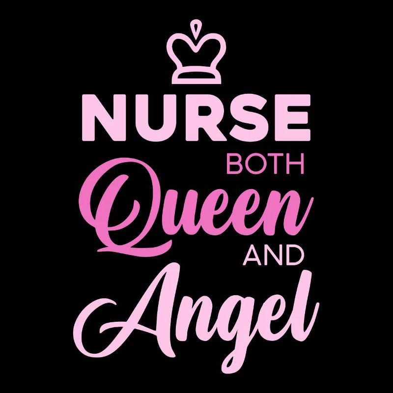 Nurse Queen Angel Typography