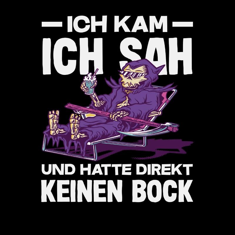 Lustiges Sensenmann Keine Motivation Spruch