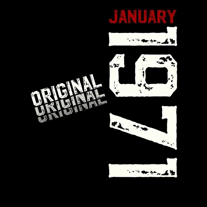 55e anniversaire Original janvier Né en 1971