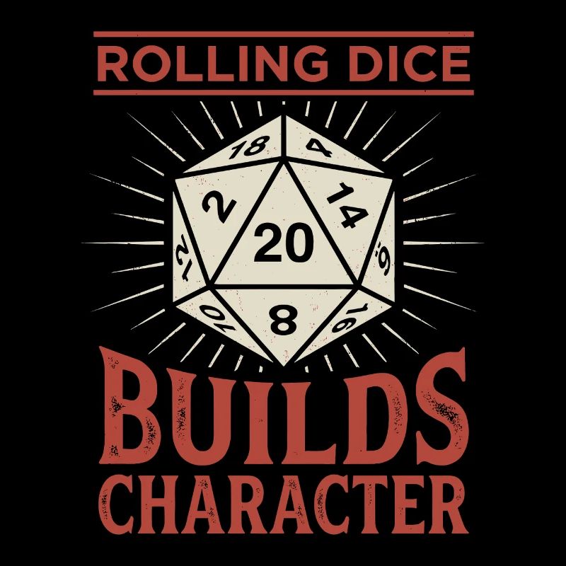 Lancer des dés permet de construire un personnage – Conception de jeu de rôle