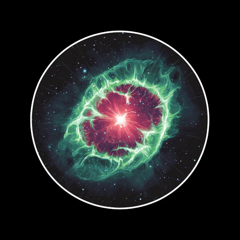 Coquille de nébuleuse planétaire spatiale en astronomie