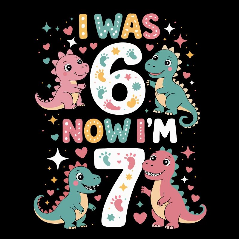 De six à sept dinosaures
